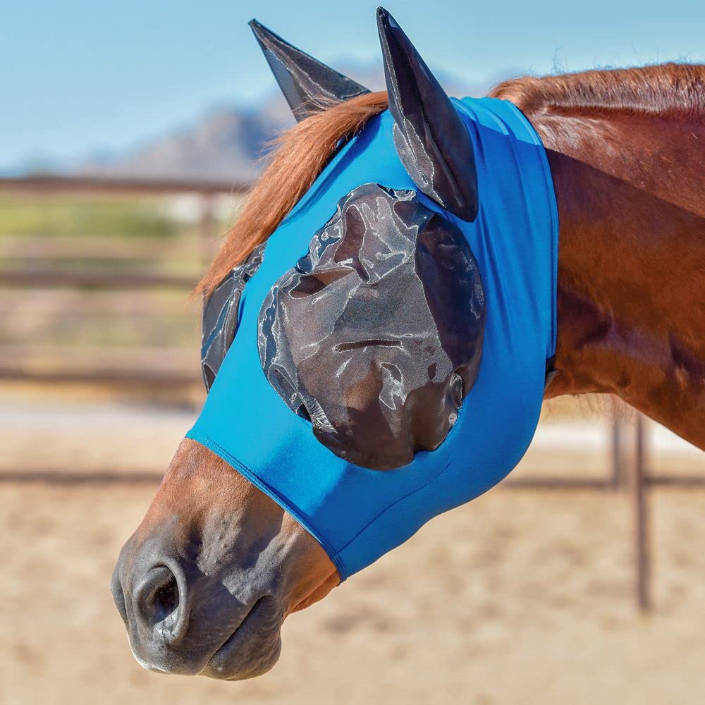 UltraFlex Comfort Plus Bug Eye Fly Horse Masks | Maximum Protection & Comfort | 95% UV Shield & Easy On/Off Design | Zipper with