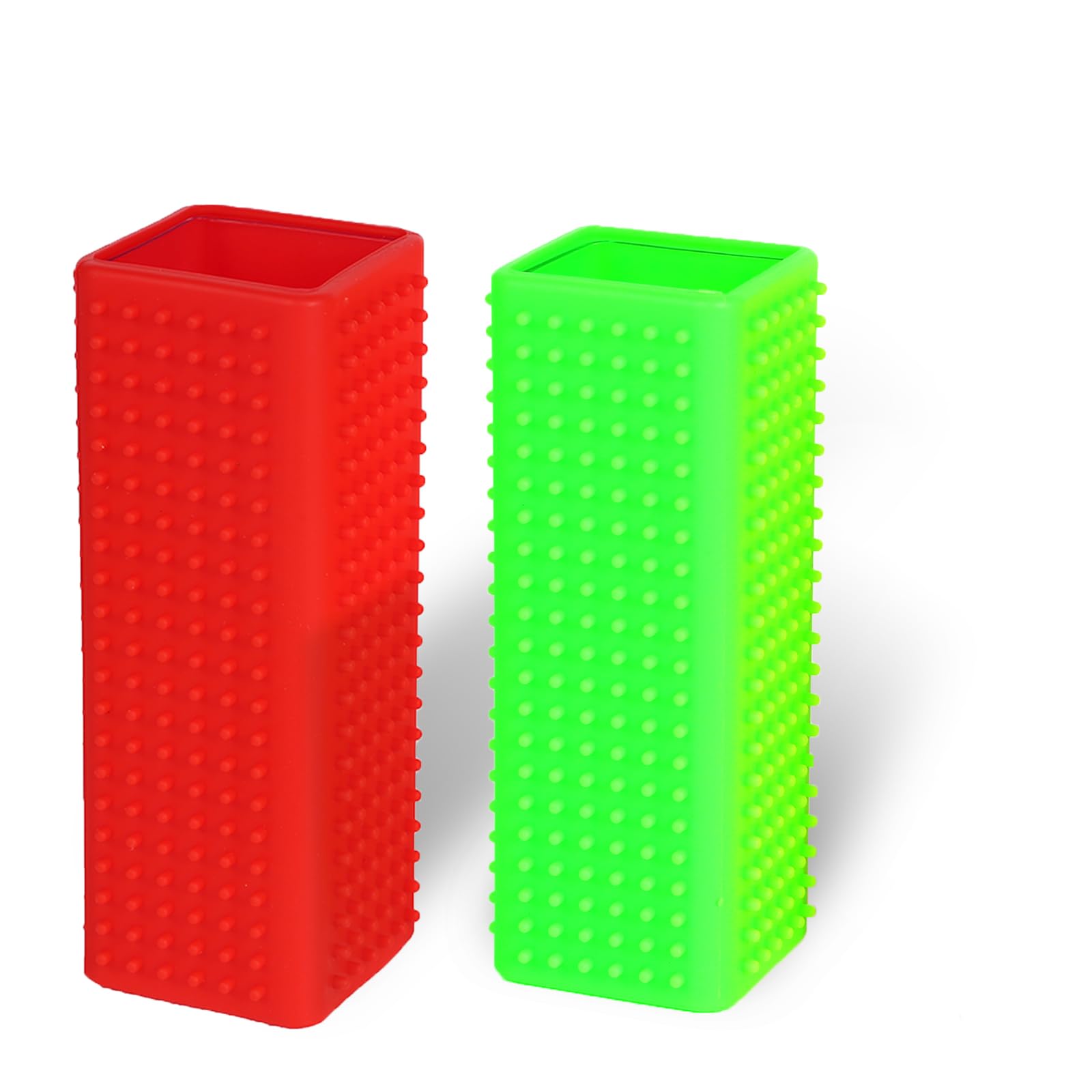 2Pcs Pet Dog Cat Hair Remover, Pet Hair Removal Tool, Hollow Cleaner Brush For Car,Interior, Furniture, Sofa (Red And Green)