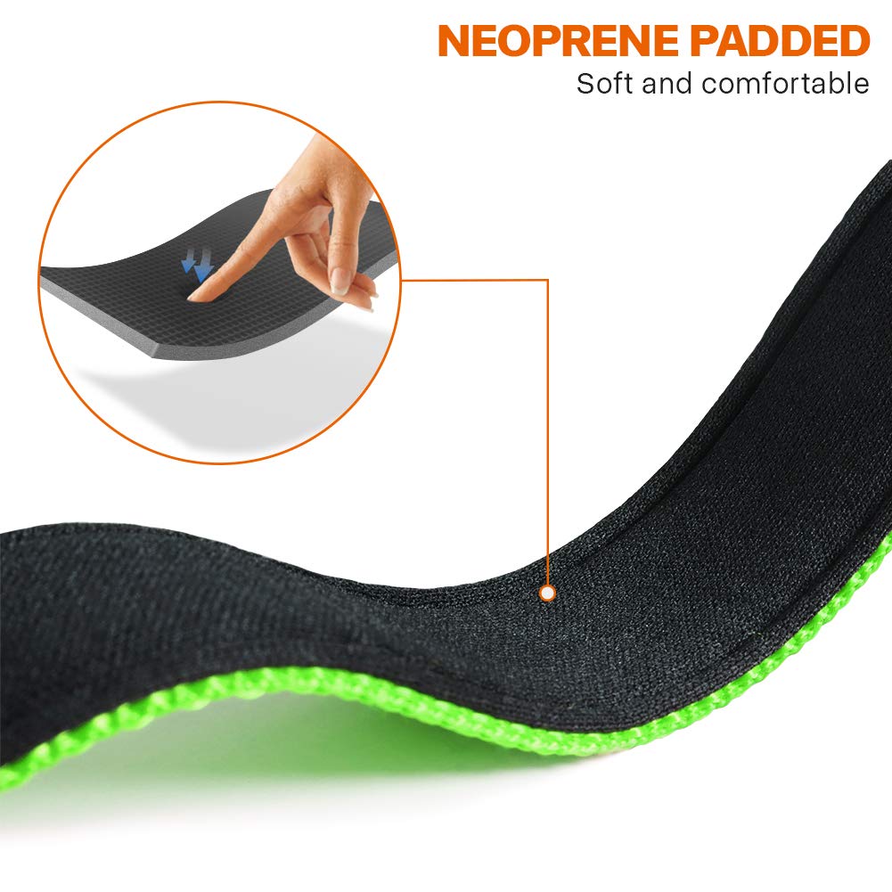 Taglory Reflective Dog Collar With Safety Locking Buckle, Adjustable Nylon Pet Collars For Small Dogs, S, Green