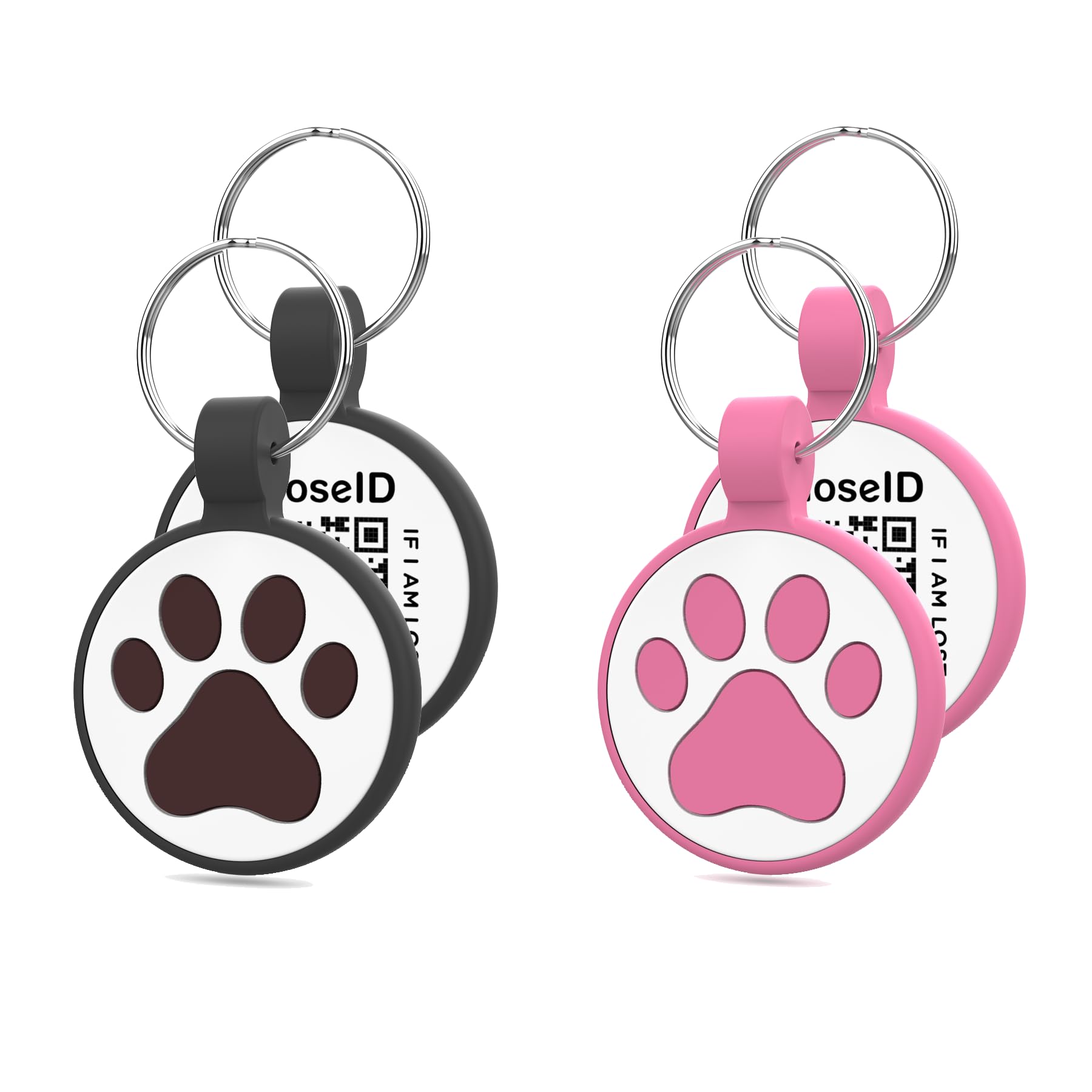 WhoseID QR Code Cat Tag, Modifiable Pet Online Profile Display Page, Multiple Emergency Contact, Silent Silicone, Collar Accesso
