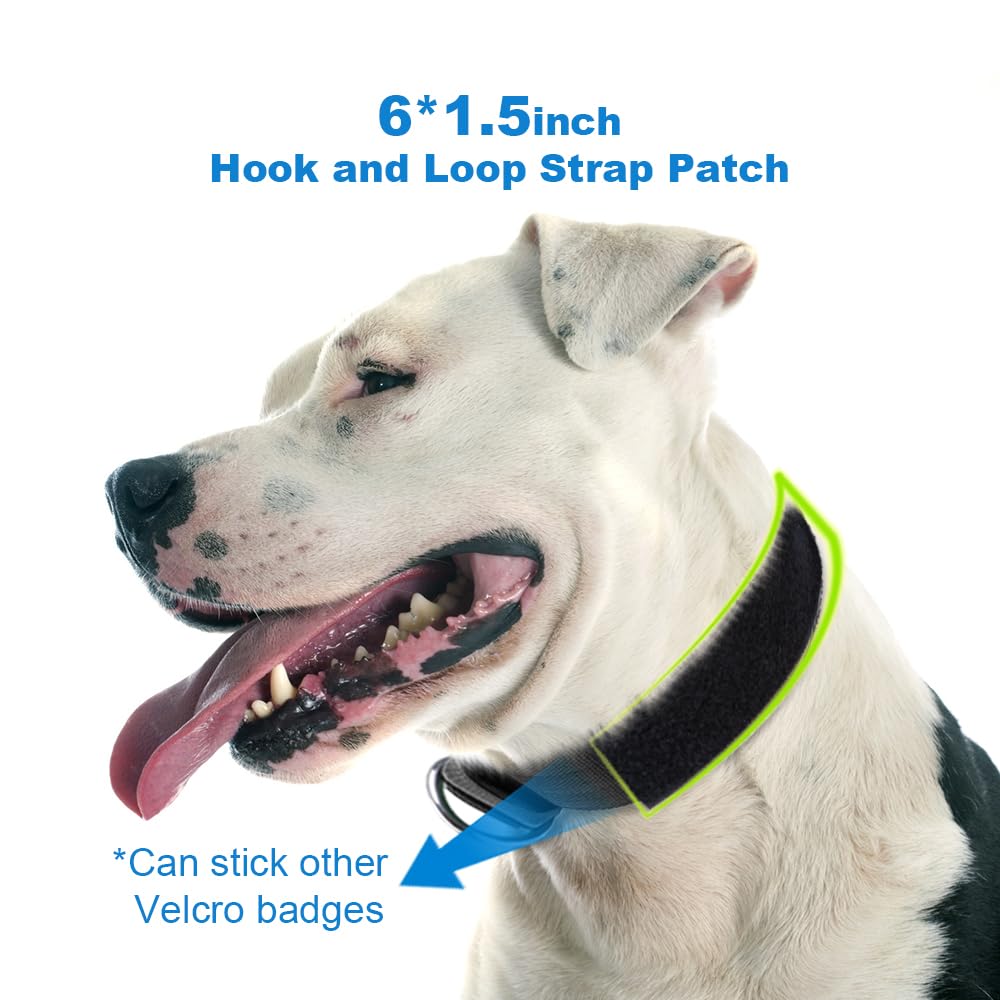 Tspro 1.5Inch Tactical Dog Collar Military Strong Dog Collar Working K9 Dog Collar With Metal Buckle And Usa Flag Patch For Medium Large Dogs(Khaki-M)
