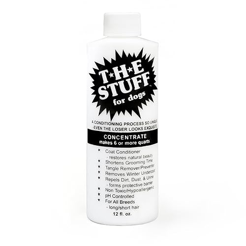 THE Stuff Leave-in Dog Conditioner & Detangler Spray, 12oz Concentrate 15:1 - Ideal for Matted Dog Hair, Dematting & Detangling Solution