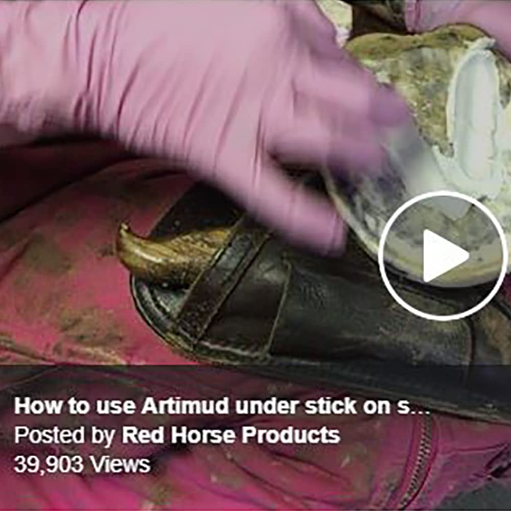 Red Horse Products Artimud Hoof Clay 300g - Essential Hoof Care for Horses, Promotes Healthy Hoof Growth and Protection