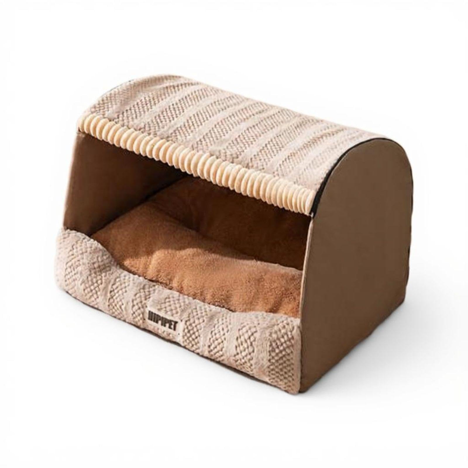 HEAVENGLOW Warm Dog House, Cleanable Removable Cover, Indoor Pet Bed for Large Dogs Wendy Brown 45 * 35 * 30Cm|Home & Garden|Fur