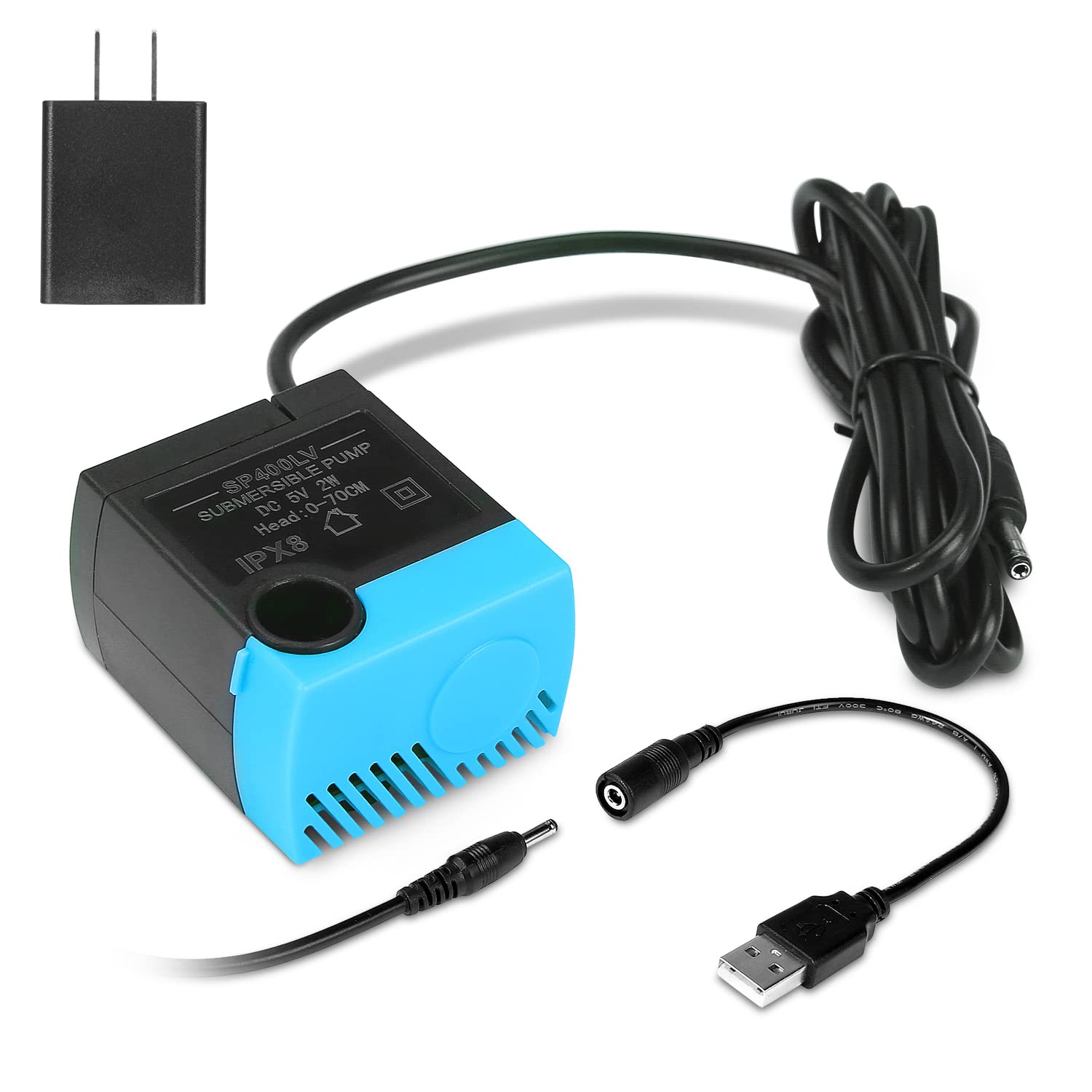 Sanklev Sp-400Lv Cat Water Fountain Pump,Usb Replacement Pump For Pet Drinking Fountains Compatible With Ceramic, Butterfly,Stai