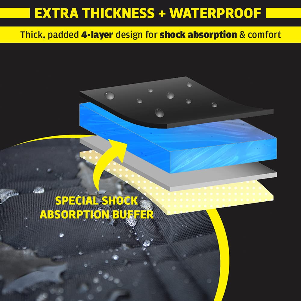 Meadowlark Suv Cargo Liner Dog Seat Covers + Seat Belt, Double Stitched & Extra Padded, Water Repellant, Anti Shock, Non-Slip, C