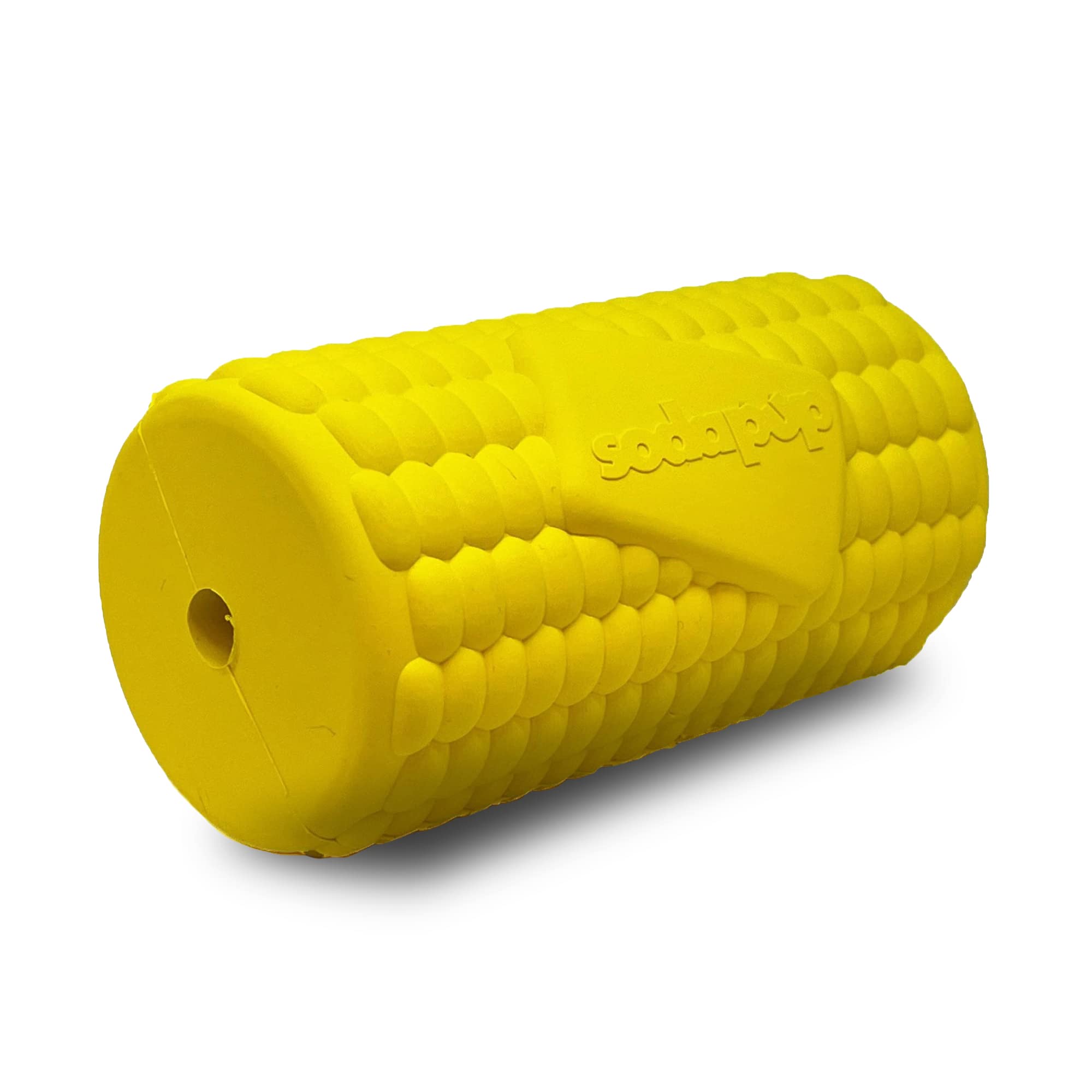 SodaPup Corn on the Cup - Durable Dog Treat Dispenser & Chew Toy Made in USA from Non-Toxic, Pet Safe, Food Safe Natural Rubber
