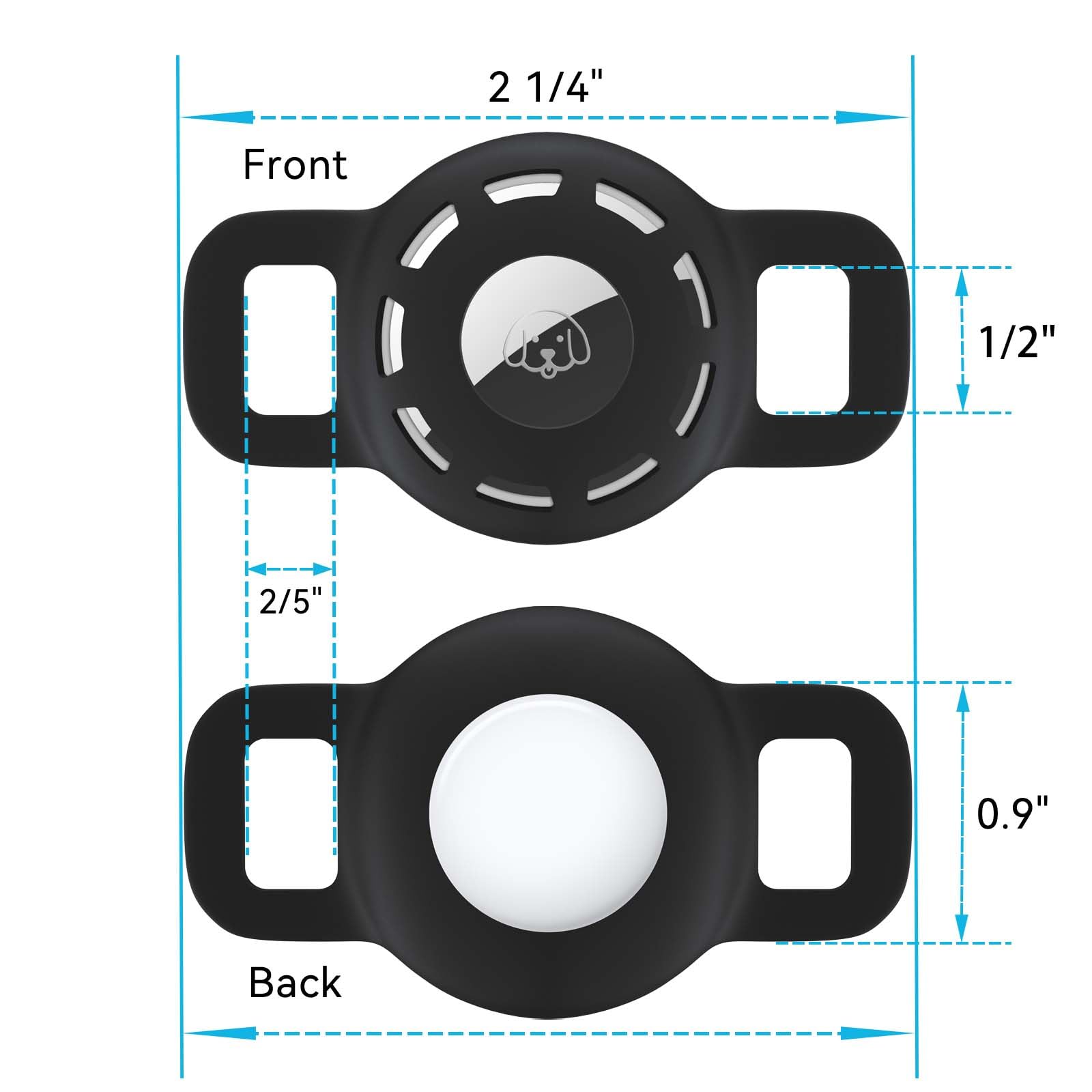 Airtag Cat Collar Holder For Apple Air Tag, Silicone Case For Small Pets