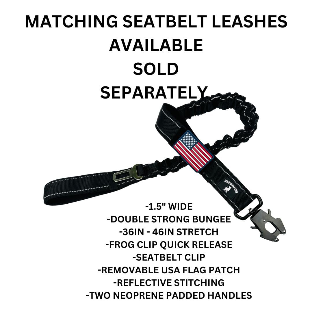 Tactical Dog Collar 2 Inch Wide Thick Heavy Duty Military Style With Metal Buckle, Adjustable For Medium - Large Breeds, Durable