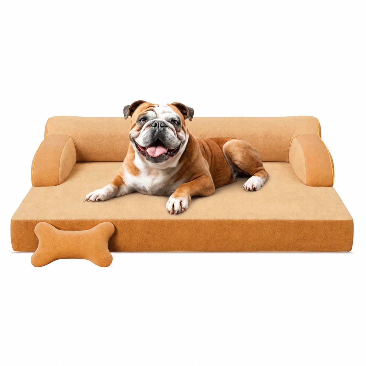 Zopet Orthopedic Dog Bed Small, Memory Foam Dog Bed with Waterproof Liner, Washable Removable Cover, NonSlip Bottom, Pet Sofa B