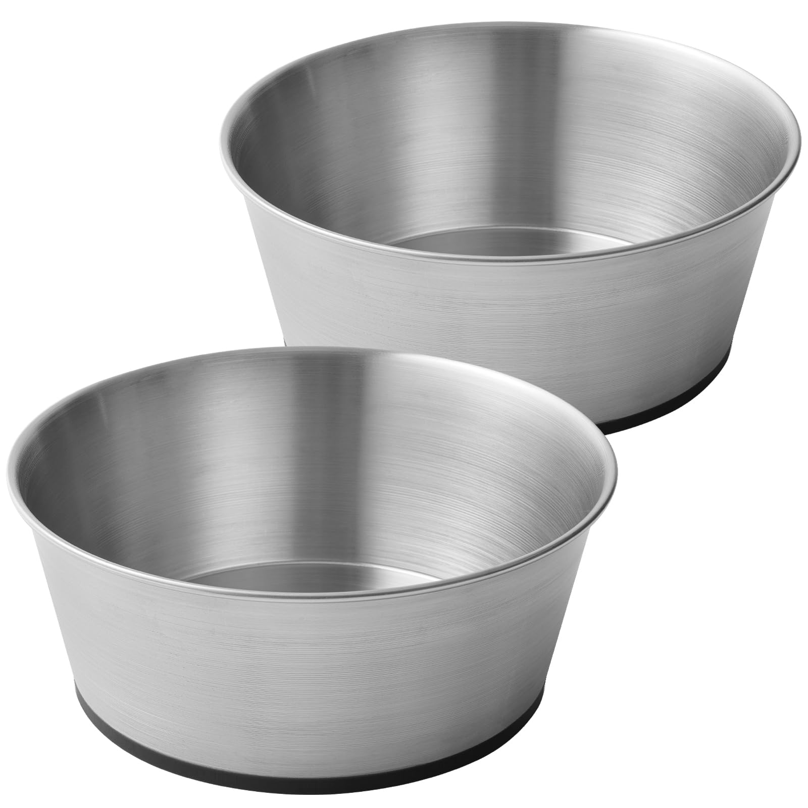 Stainless Steel Dog Bowls for Large Dogs, 64oz/8 Cups Non Slip Dog Metal Bowls, 2 Pack Food and Water Pet Bowls Heavy Duty Dishw