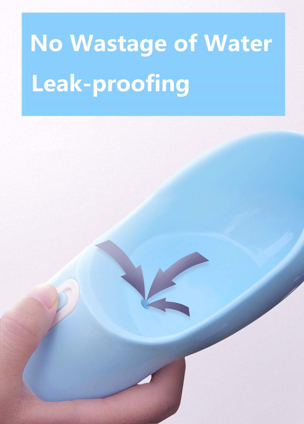 Liphier Portable Dog Travel Water Bottle - Carriable Puppy Water Dispenser For Traveling｜Walking｜Outdoor Activities - Blue