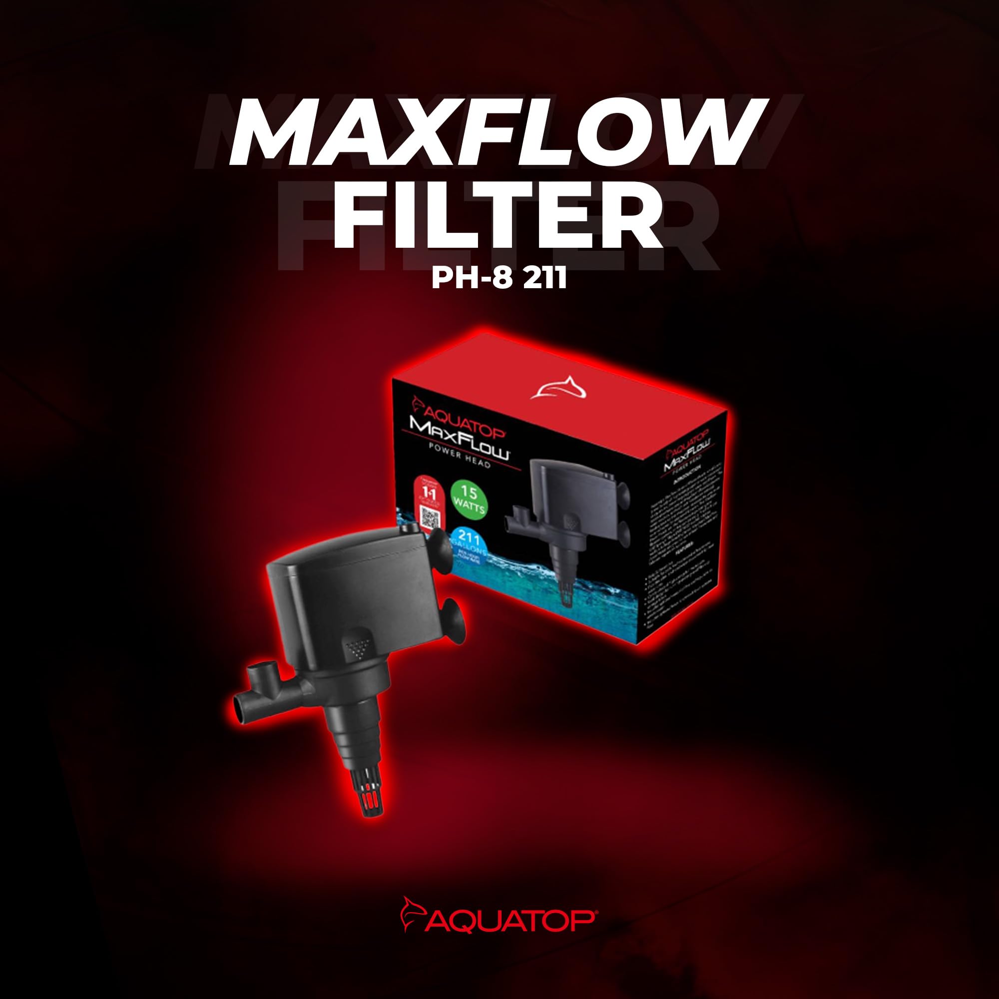 Aquatop Maxflow 211 Gph Submersible Aquarium Power Head – High-Performance Water Pump – Quiet & Efficient – Ideal For Freshwater & Saltwater Aquariums