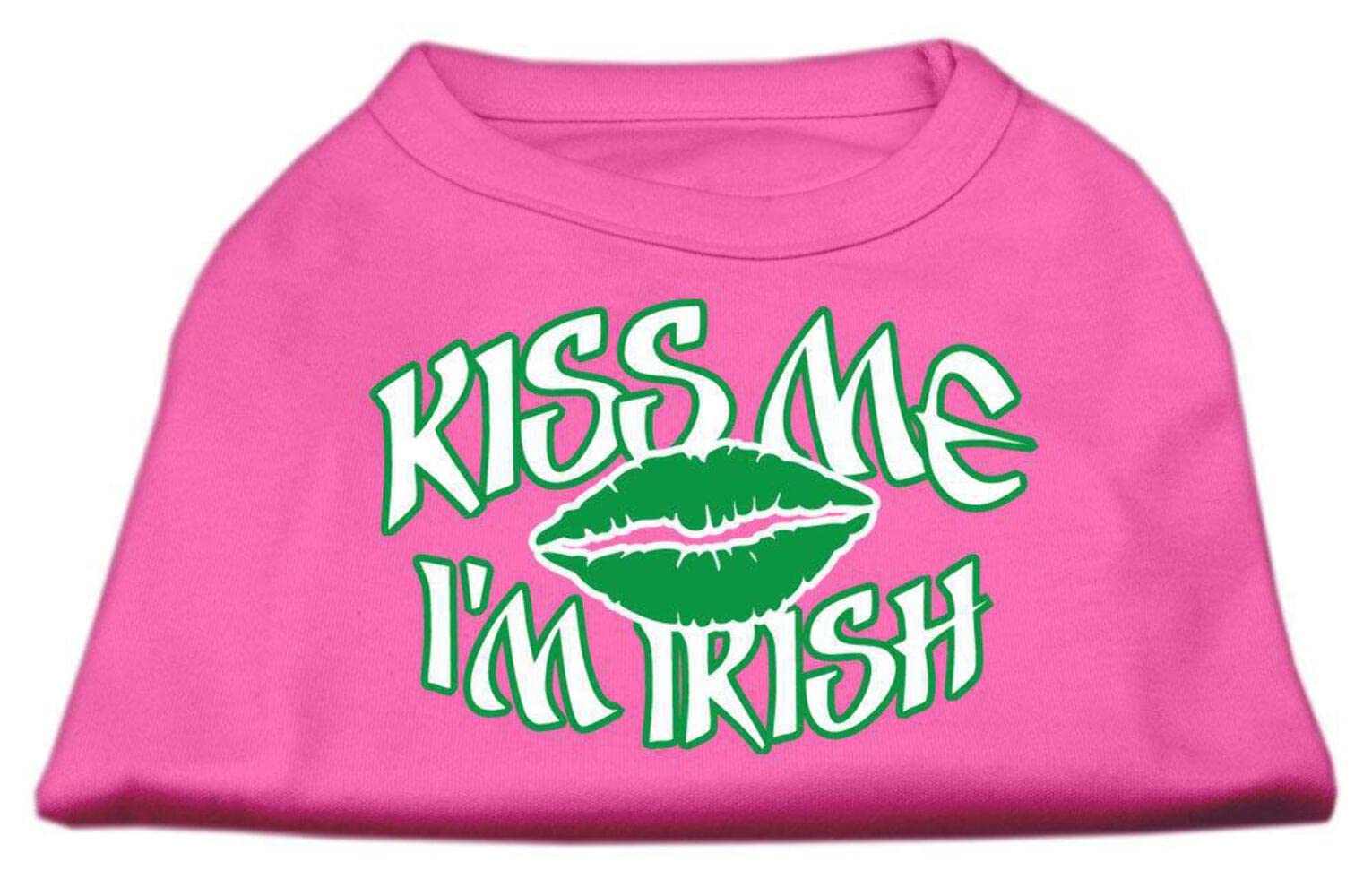 Mirage Pet Products 20-Inch Kiss Me I'm Irish Screen Print Shirt for Pets, 3X-Large, Emerald Green