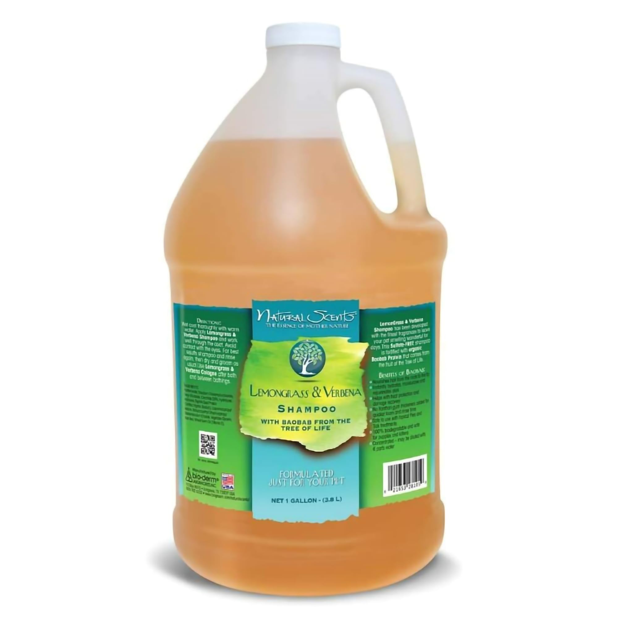 Bio-Groom Lemongrass & Verbena Dog Shampoo - Natural Scent Pet Shampoo, Baobab Protein, Cat & Dog Bathing Supplies, Puppy Wash, 