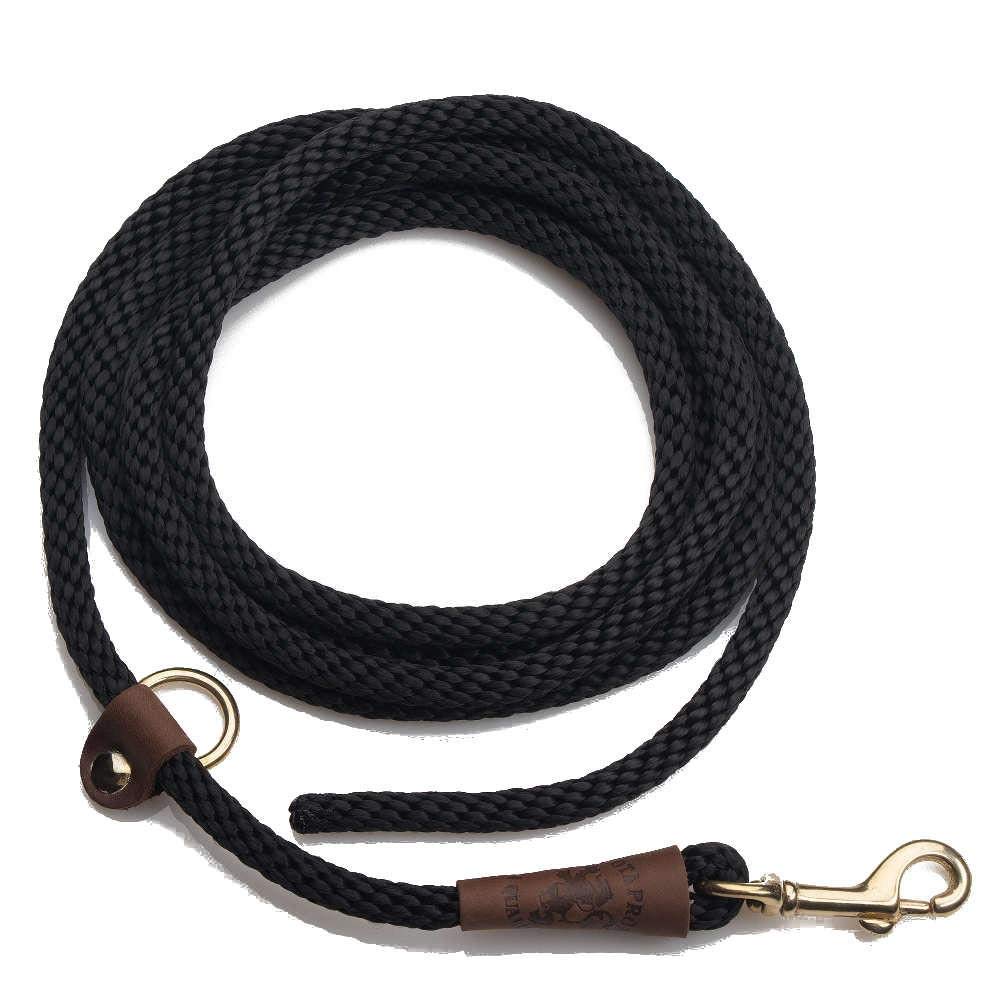 Mendota Pet Ez Trainer Leash - Dog Leash - Made In The Usa - Black, 1/2 In X 8 Ft
