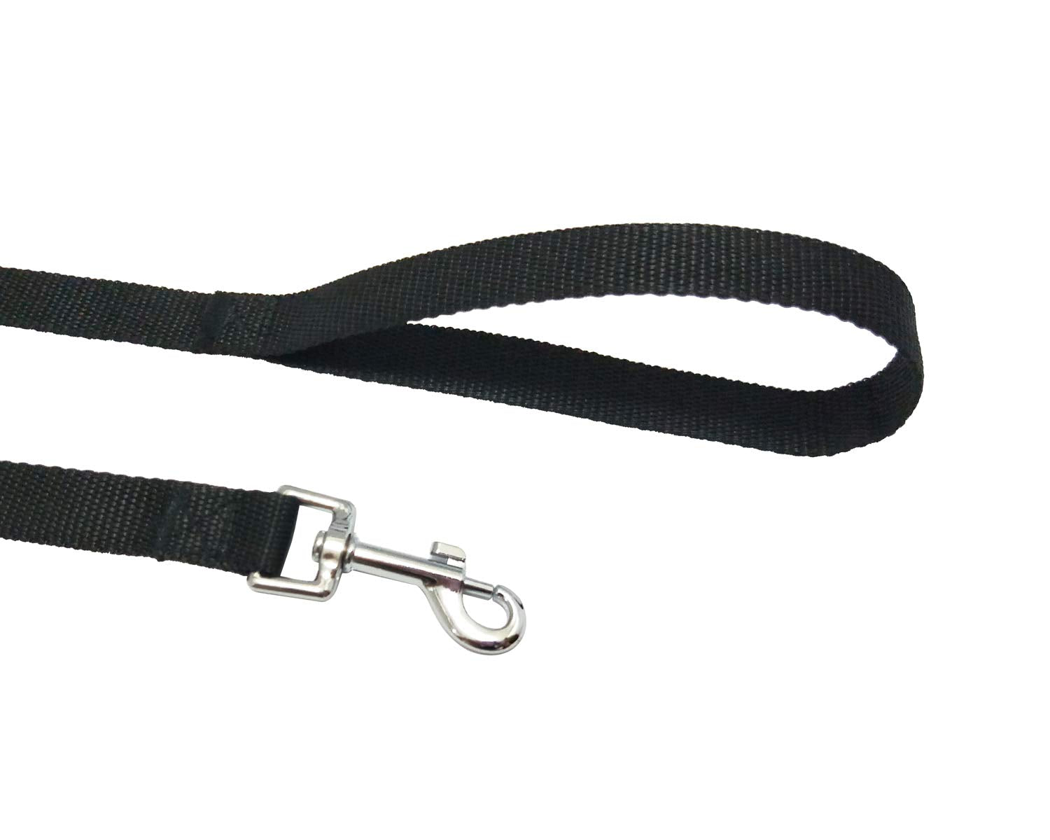 Nylon Training Dog Leash For Small Medium Large Dogs, 15Ft 20Ft 30Ft 50Ft Long Leash Dog/Puppy Lead For Obedience Recall Training, Camping (50Ft, Black)