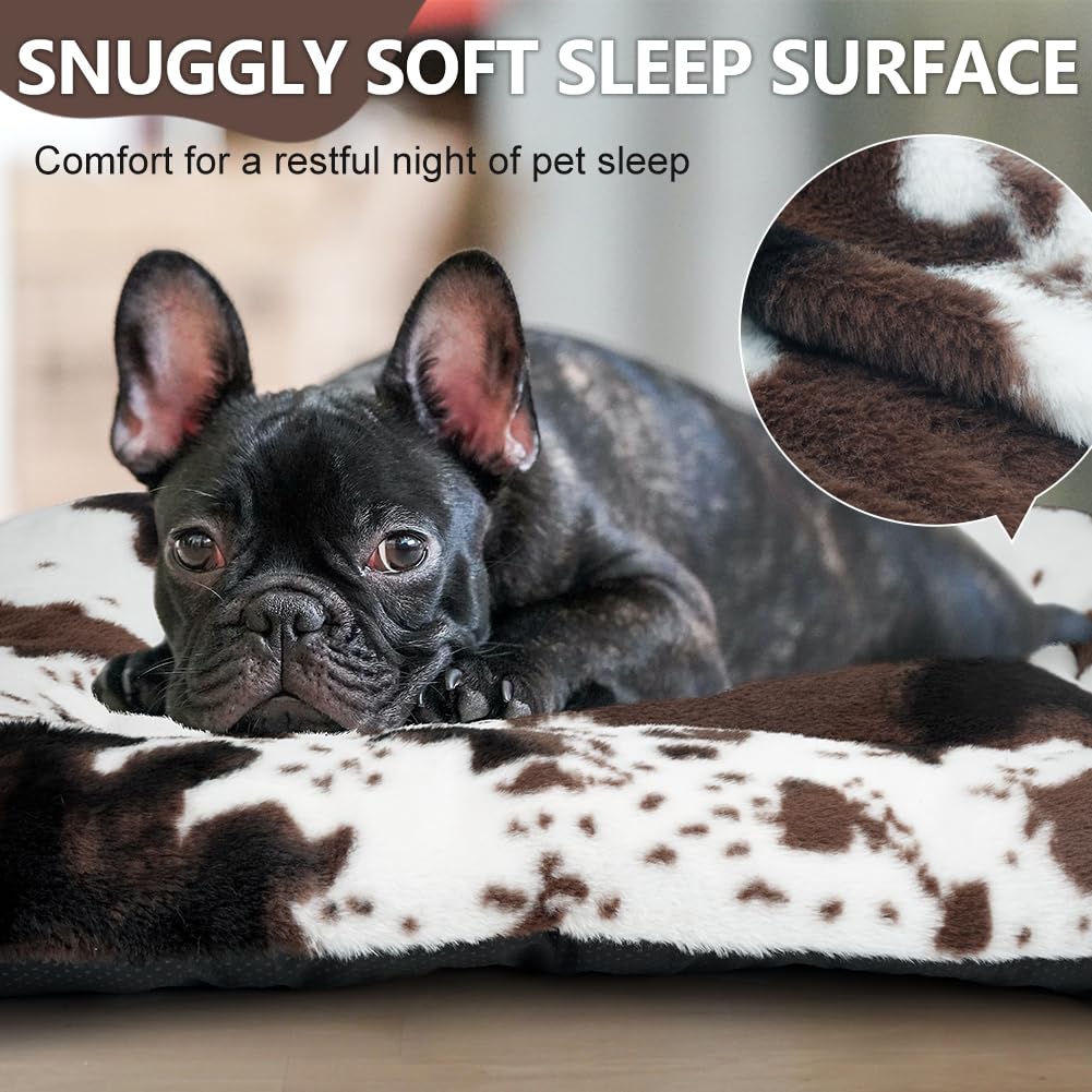 Uligota Dog Bed Crate Pad Pet Cushion Crate Mat Puppy Bed For Small Dogs Soft Fluffy Kennel Pad For Dog Crate, Anti-Slip Comfy S
