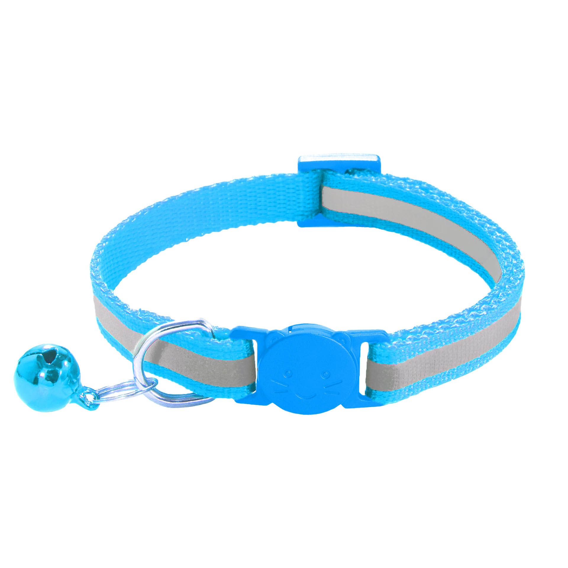 zulinlong 2 Pack Breakaway Cat Collars with Bells, Reflective Design and Claw Print Design, Safety Buckle Kitten Collars Adjusta