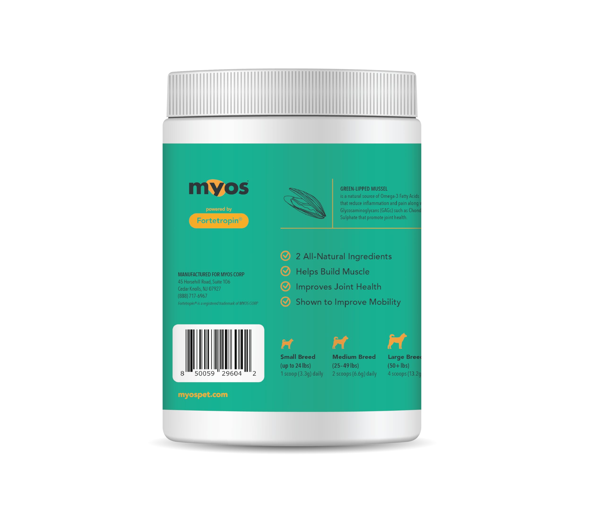 MYOS Muscle & Joint Powered by Fortetropin with Green Lipped Mussel (396 gr)