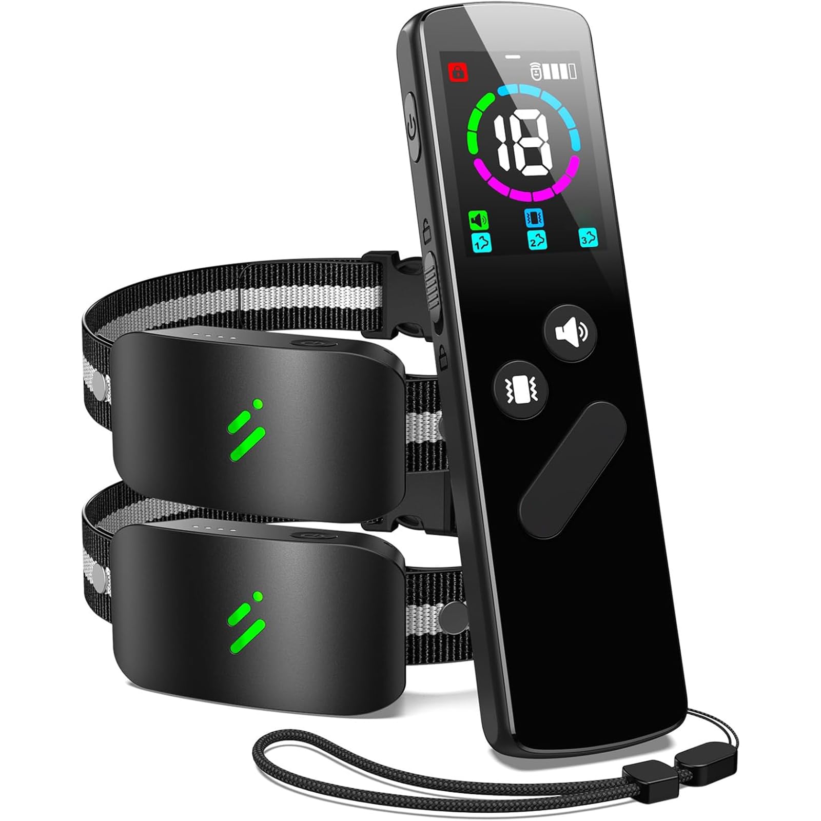 PFIXV Shock Collars for Large Dogs with Remote 2 Pack, 2680FT 4 Modes Electric Dog Shocking Collar, IPX7 Waterproof Training Col