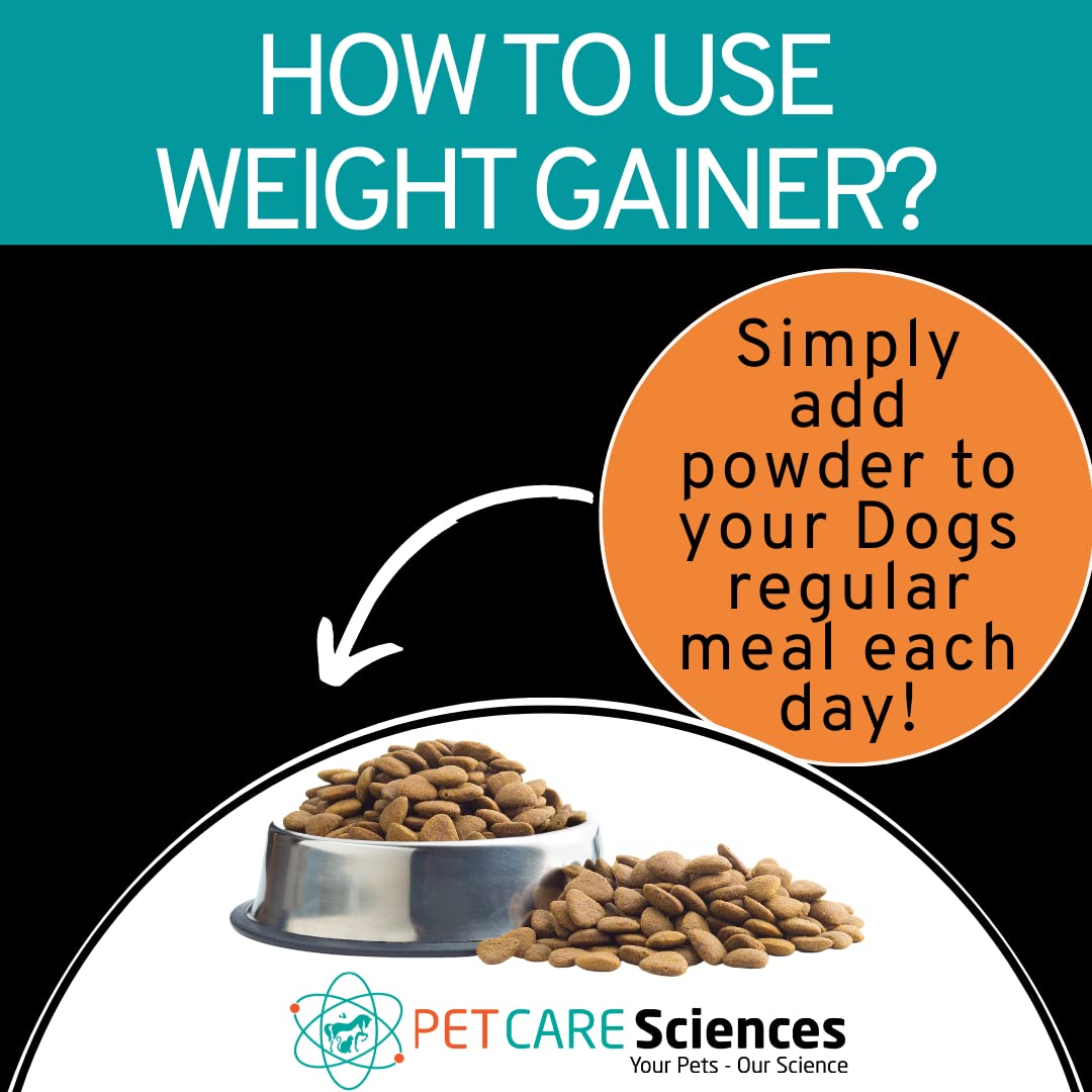 Dog Weight Gainer - 90 Servings - Weight Gain Supplements for Dogs - High Calorie Booster for Dogs - Canine and Dog Muscle Builder - Made in The USA -Like New