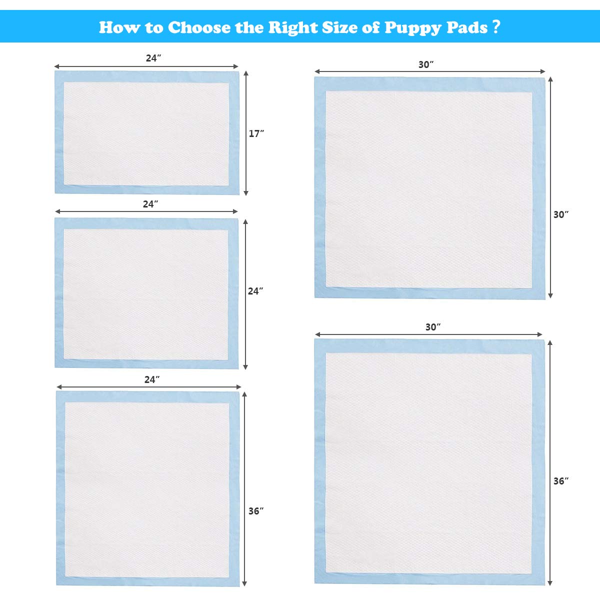 Giantex Puppy Pee Pads 150 Count, 30''X30'' Dog Potty Pads, Powerful Absorbency, 5-Layer Design, Leak-Proof Disposable Pet Piddle Training Pad For Dogs Doggie Cats Rabbits