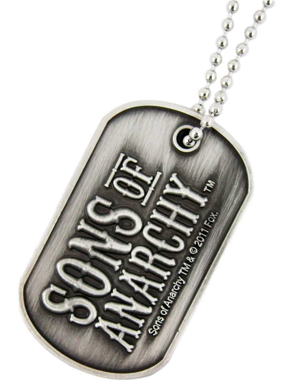 Sons Of Anarchy ~ Metal Double Sided Dog Tag ~ With 24' Chain