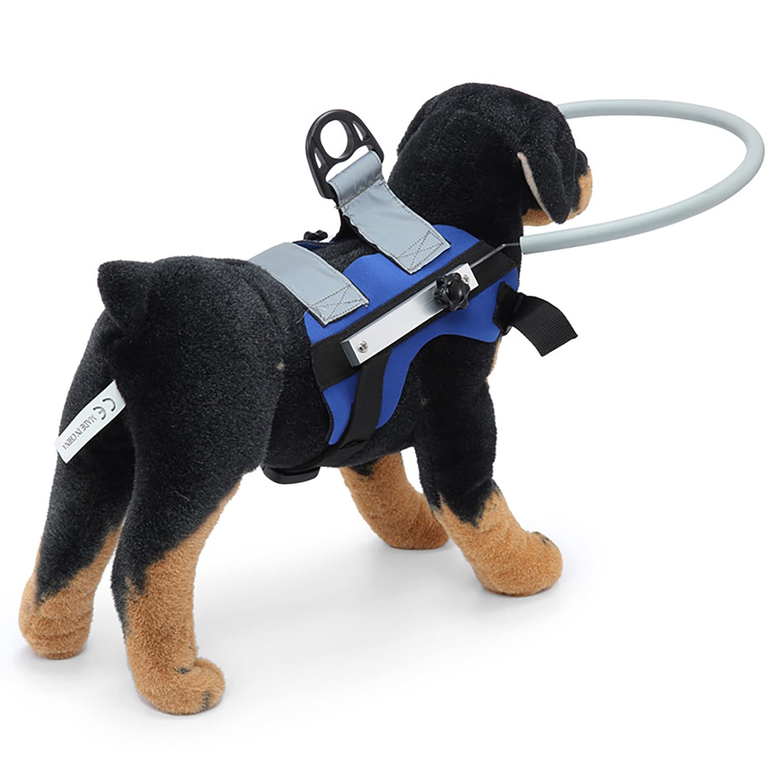 Ring Harness For Blind Dog, Lightweight Blind Ring For Pets, Blind Dog Bumper, Bump Guard For Blind Dogs Upgrade Blue Small