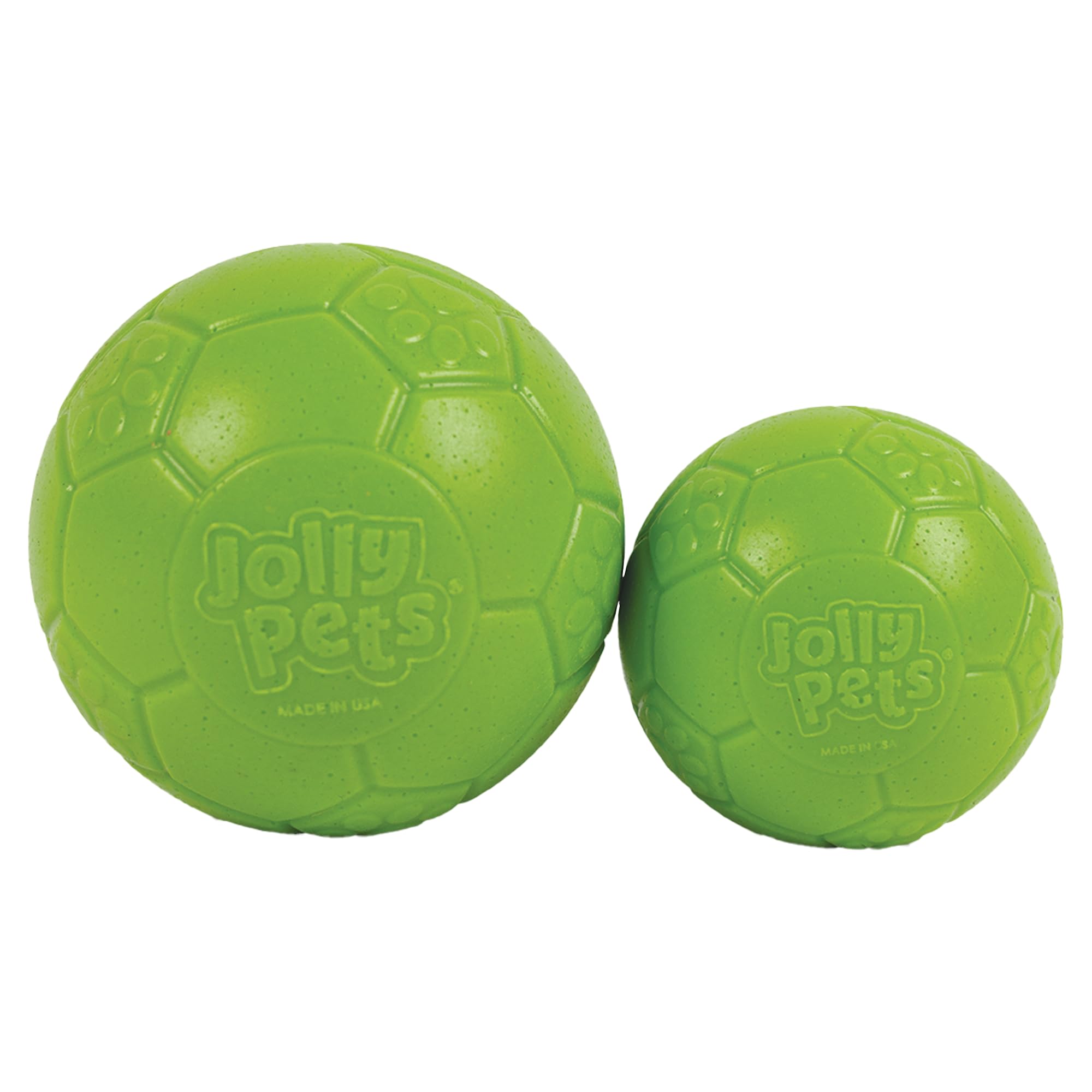 Jolly Pets Mini Jolly Soccer Ball; Floating-Bouncing Dog Toy; 3 Green Apple