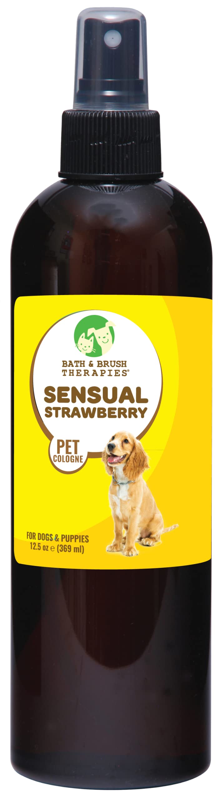 Showseason Bath & Brush Therapies Sensual Strawberry Pet Cologne 12.5 oz. For Dogs | Long-Lasting, Fruity Scent | Paraben-Free |