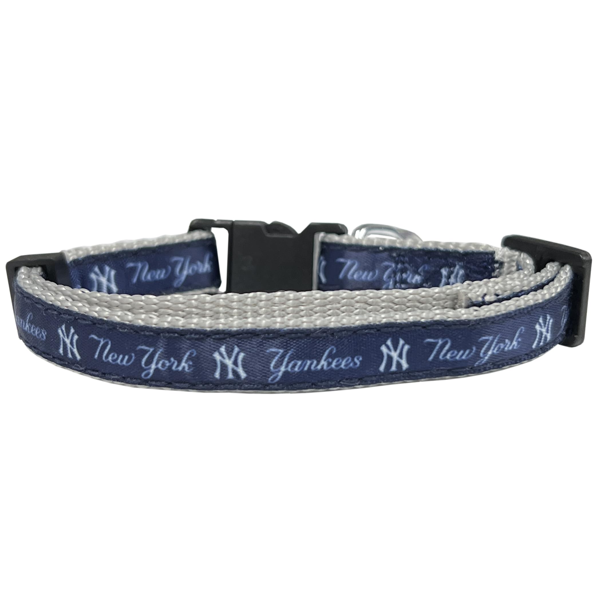 Mlb Cat Collar New York Yankees Satin Cat Collar Baseball Team Collar For Dogs & Cats. A Shiny & Colorful Cat Collar With Ringin