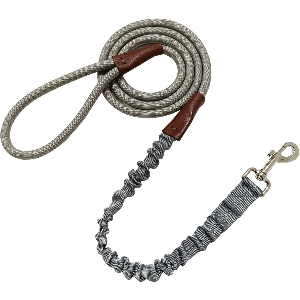 Sepxufore 6 Ft Rope Bungee Dog Leash, No Pull Dog Leash Shock Absorption Outdoor Training Walking Lead For Large And Medium (Gra