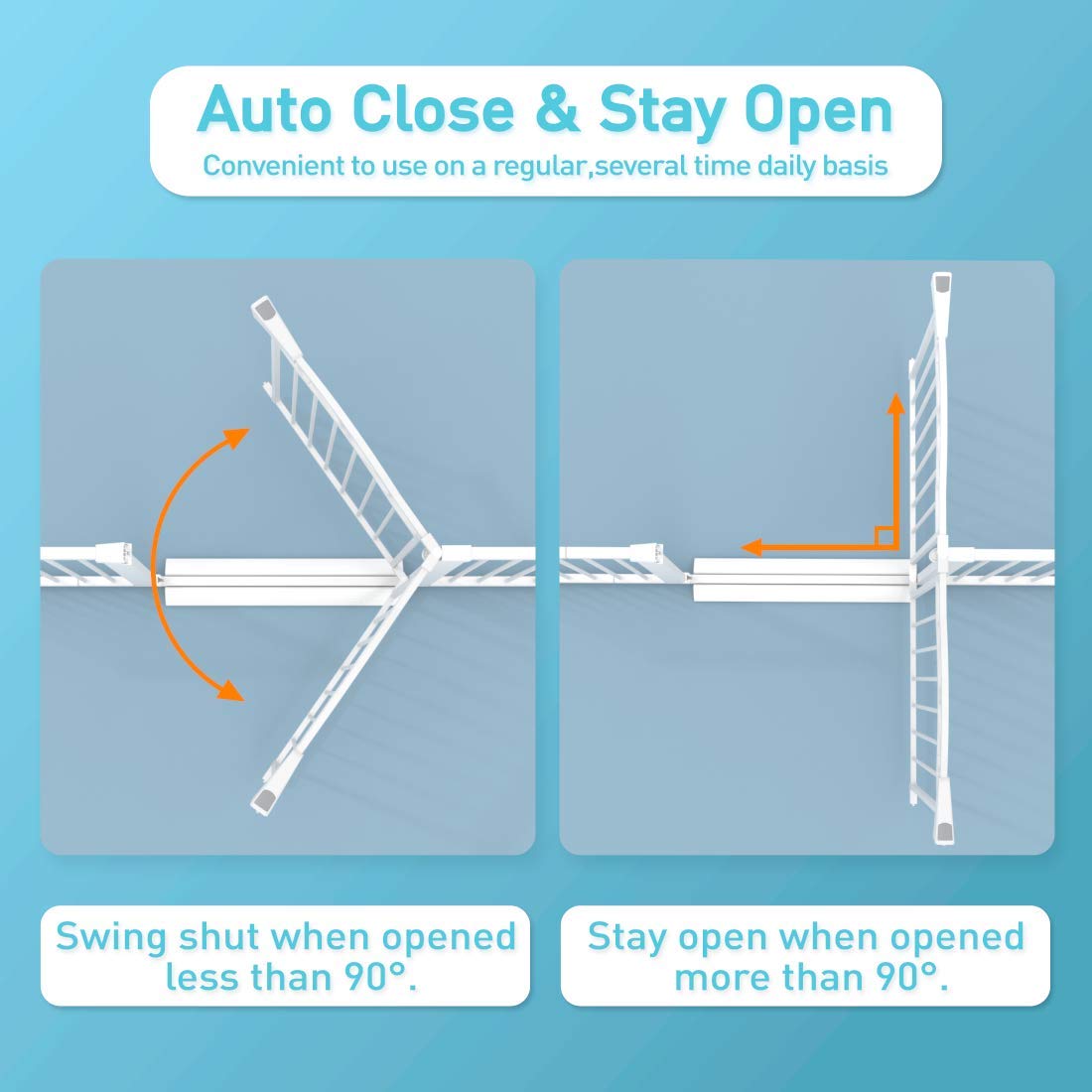 Fairy Baby Child Baby Gates For Doorway Stairs Hallway Stairway Gate For Kid Or Pet Dogs Walk Through Pressure Mounted 43.31'-46.06'