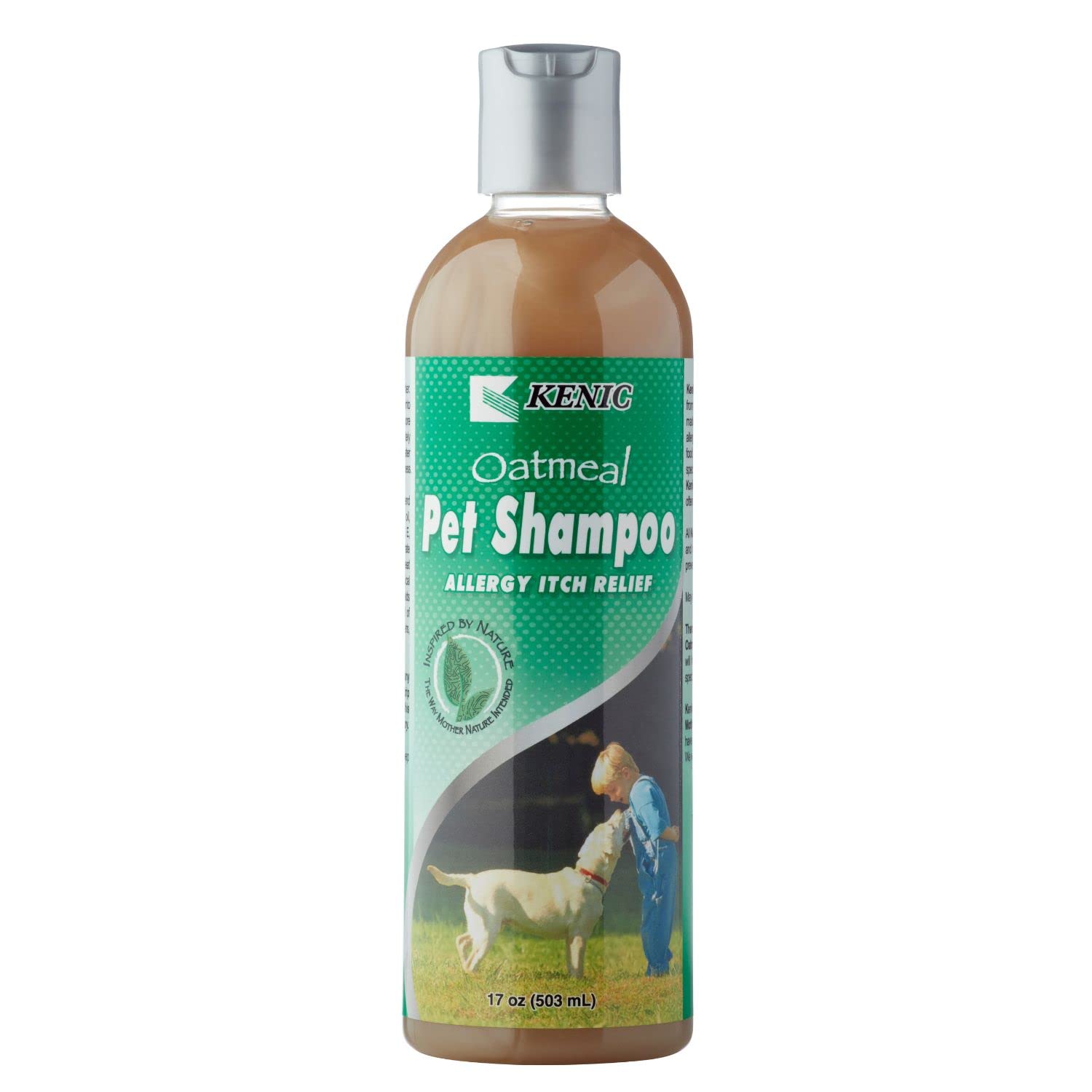 Kenic Oatmeal Pet Shampoo for Cats & Dogs - Relief for Dry, Itchy, and Sensitive Cat & Dog Coat/Skin, Soothes Flea Bites & Food 