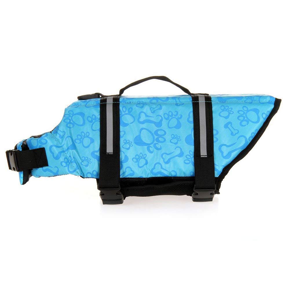 Tesoon Dog Life Jacket Quick Release Easy-Fit Adjustable Dog Life Preserver