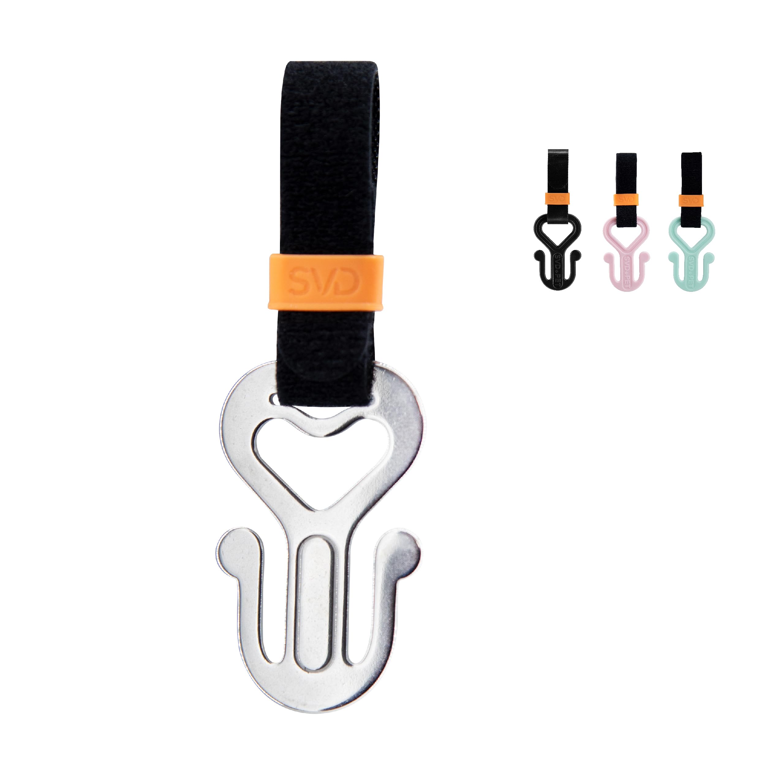 Svd.Pet Dog Poop Bag Holder, Stainless Steel Waste Bag Holder, Dog Poop Bag Carrier, Hand Free Holder (Metal)