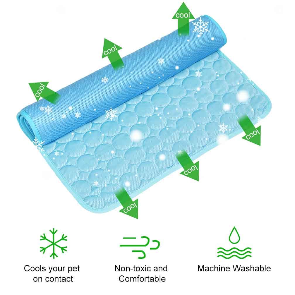 Jaaytct Pet Cooling Mat For Dogs Cats, Summer Dog Cooling Pad For Pet Dog Cooling Blanket For Beds, Sofa, Floors
