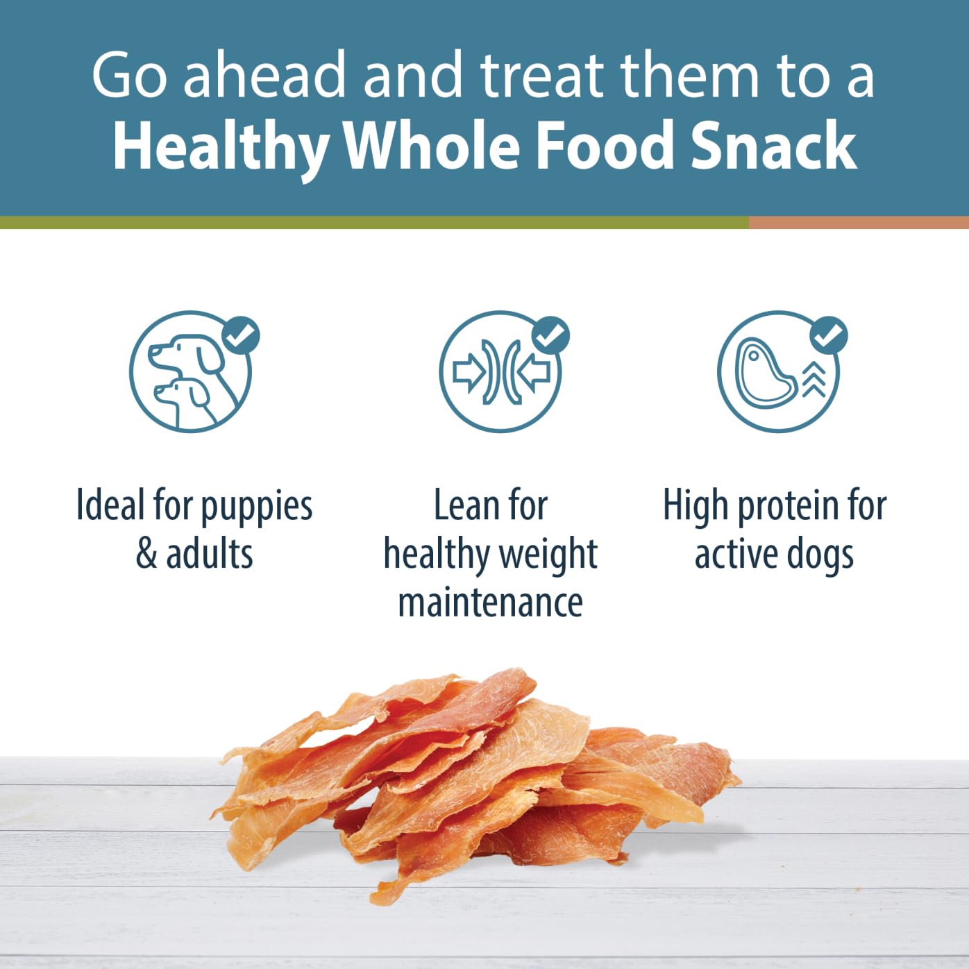 JustFoodForDogs Healthy Dog Treats, Single-Ingredient, Chicken Breast, 5 oz