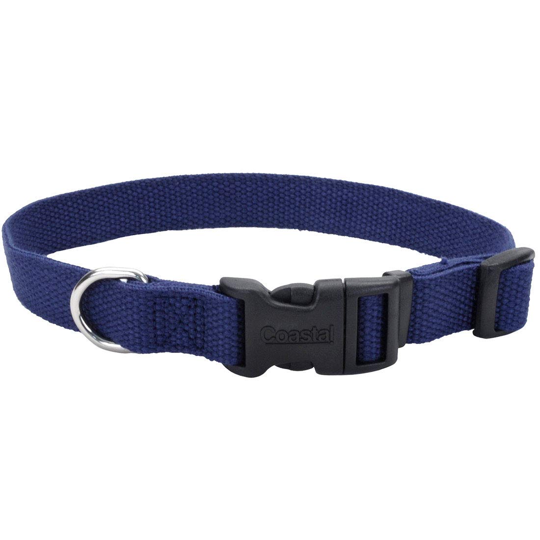 Coastal Pet - New Earth Soy - Adjustable Dog Collar, Indigo, 3/8 x 06-08