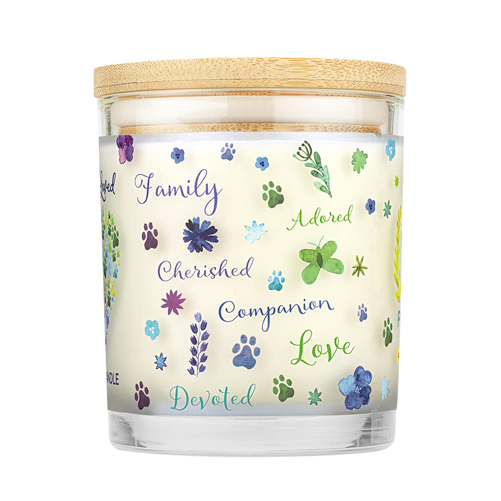One Fur All Pet Memorial Candle - Pet Remembrance Candle - Non-Toxic Candle Wax - Scented Candle - Pet Memorial Gift - Loss Of Cat And Dog Sympathy Gift