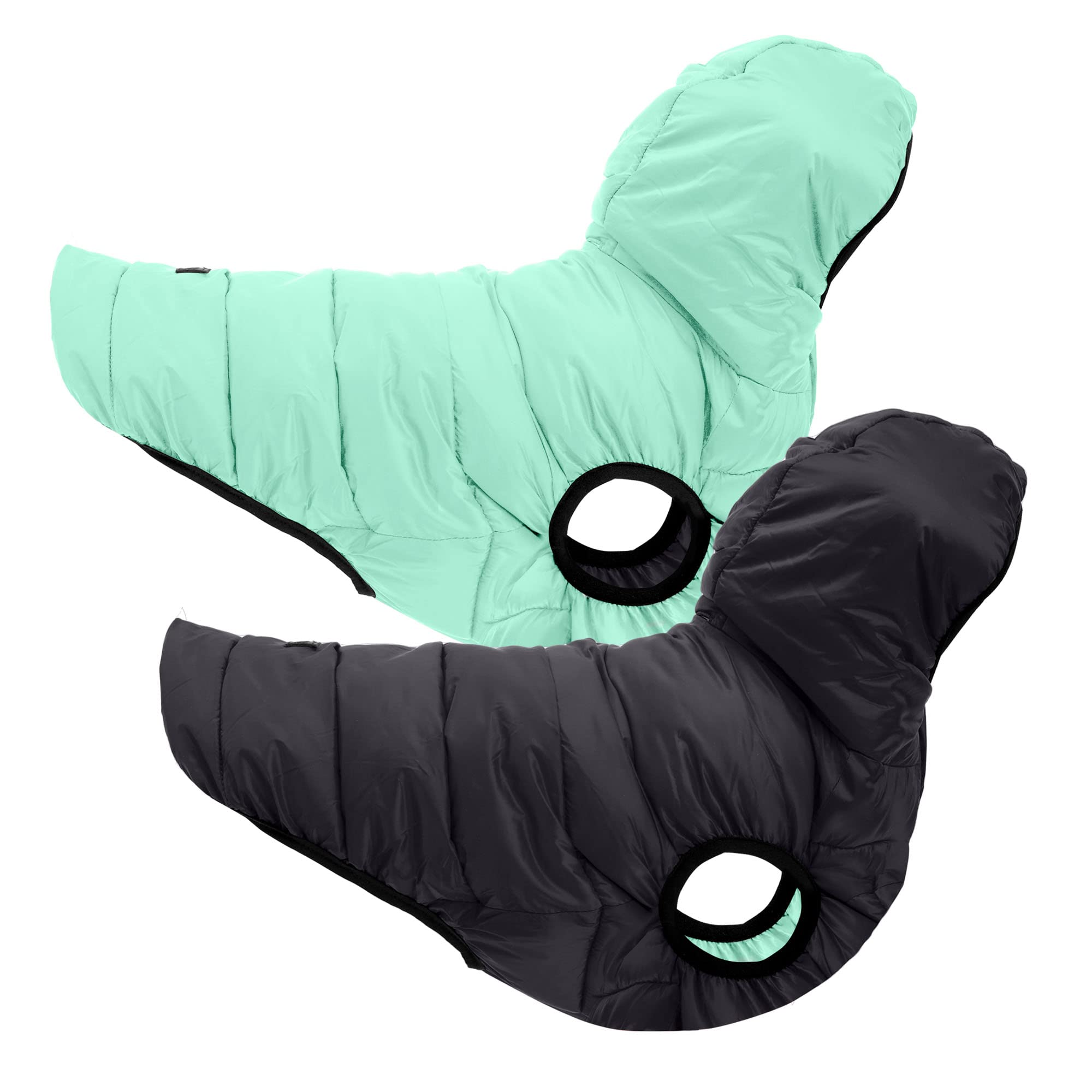Pawtitas Reversible Dog Puffer Jacket | Water Resistant | Dog Coat For Winter To Keep Your Puppy Warm For Cold Weather Jacket |T