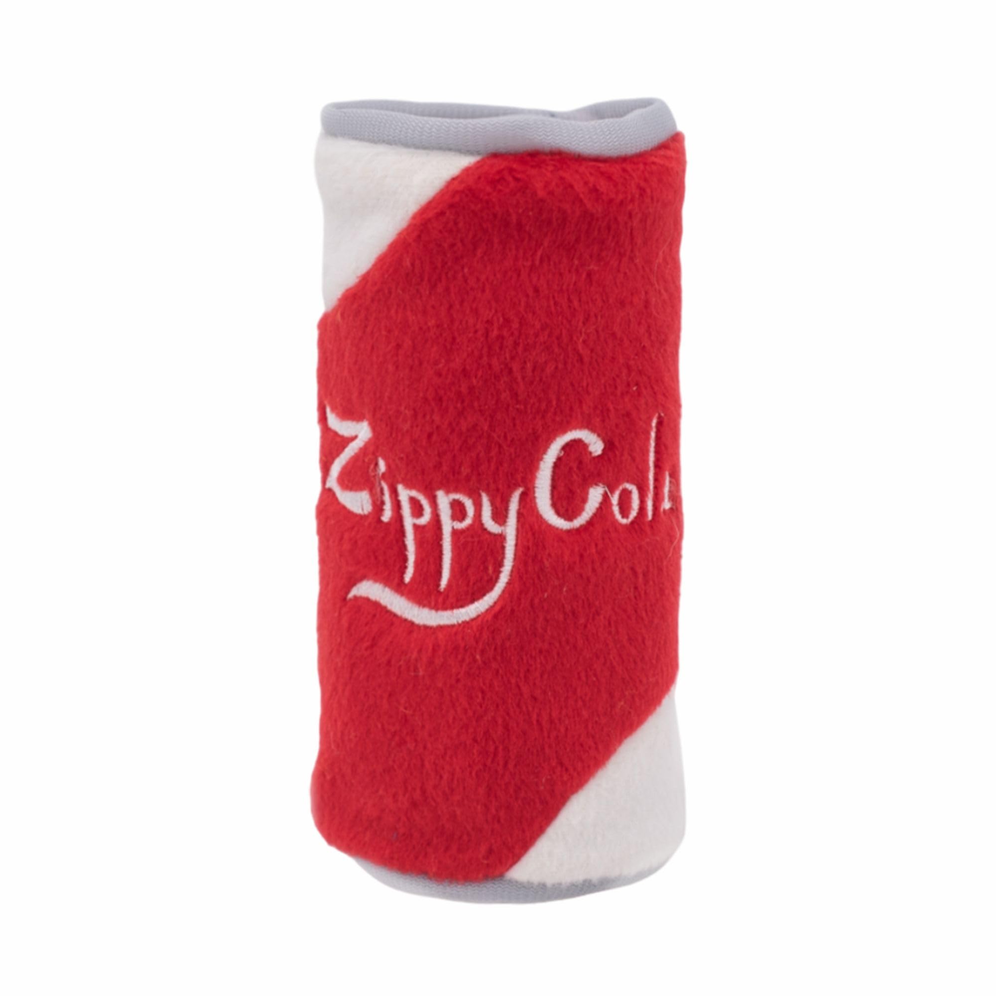 Barkbutler X Zippy Paws Squeakie Can Zippy Cola Plush Dog Toy  Plush & Squeaky Toys For Dogs, Small Dog Toys (010Kgs)  Red