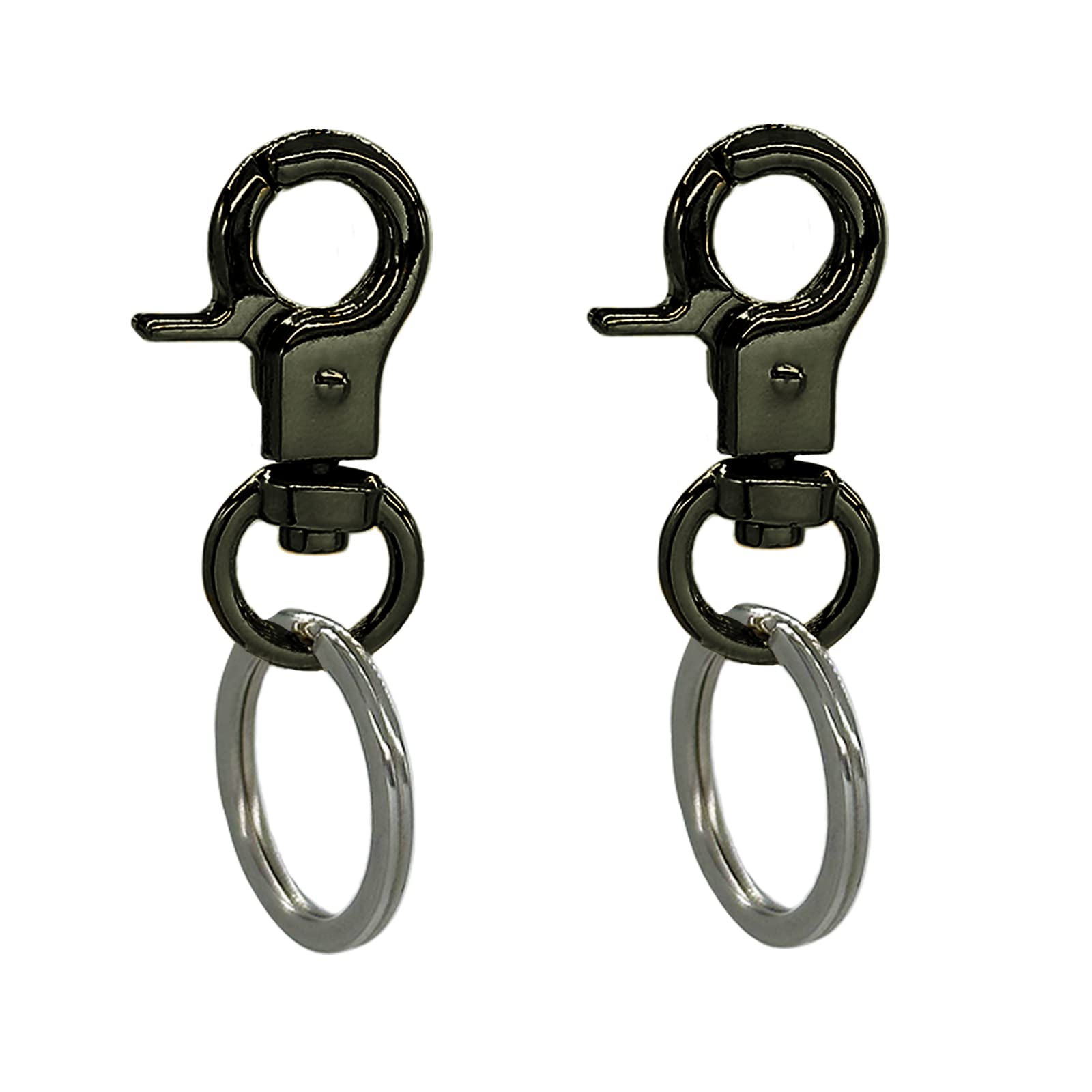 Dorui Dog Tag Clips 2 Pack Easy Change For Pet Id Tag Quick Clips Small Medium Large Dogs And Cats Collars|Black|