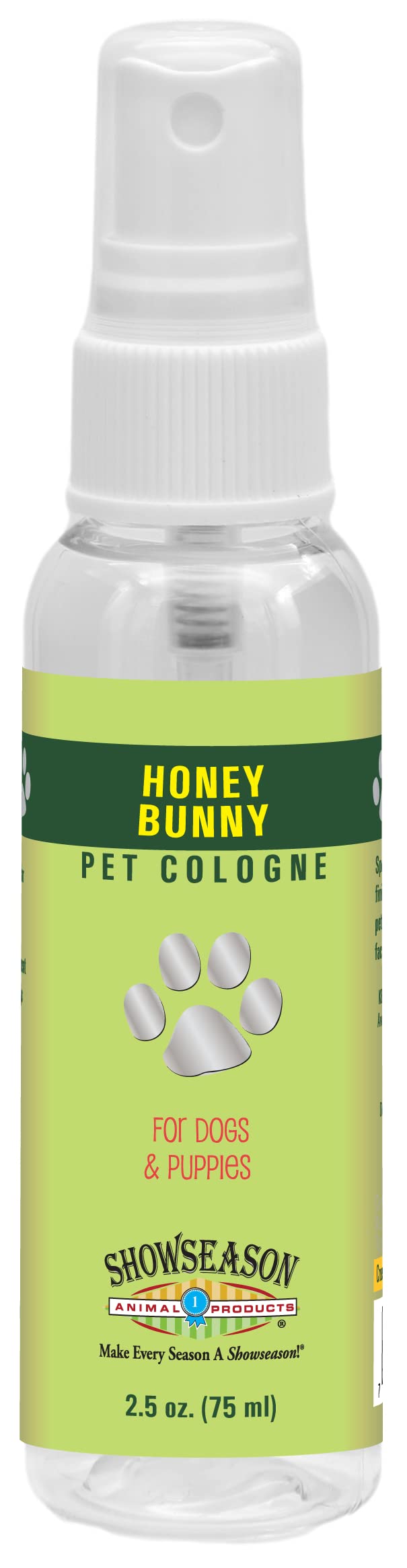 Showseason Honey Bunny Dog Cologne 2.5 Oz | Travel Size | Dog Perfume Long Lasting | Deodorizing Spray