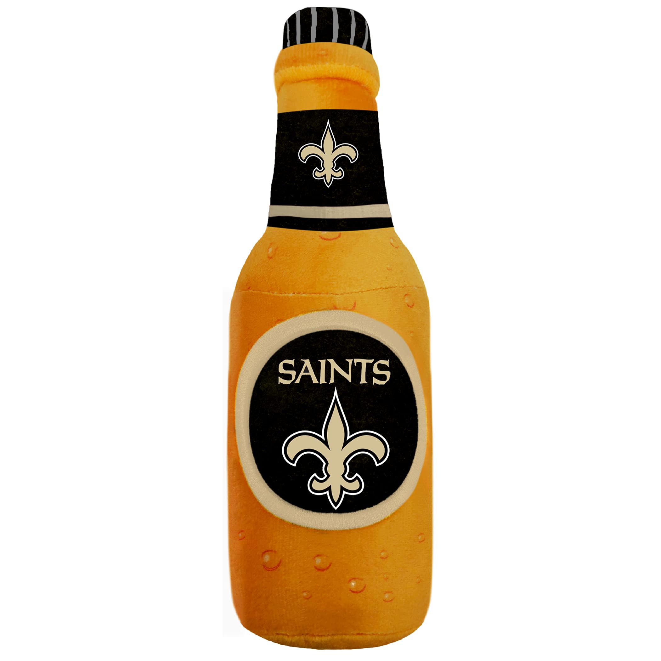 Nfl New Orleans Saints Beer Bottle Plush Dog & Cat Squeak Toy - Cutest Stadium Soda Bottle Snack Plush Toy For Dogs & Cats With 