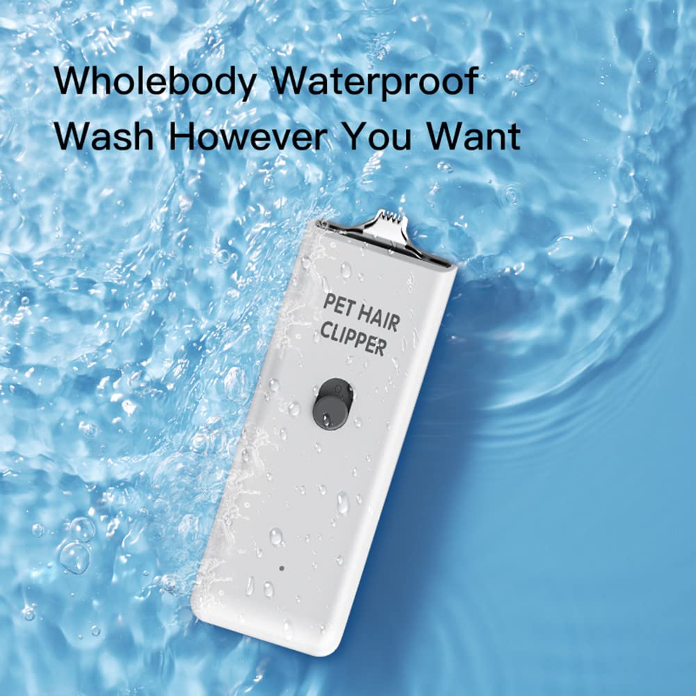 Tileon Feet Hair Trimmer, Dog Clippers,Quiet Washable Usb Rechargeable Cordless Dog Grooming Kit,Electric Pets Hair Trimmers Shaver Shears For Dogs And Cats White