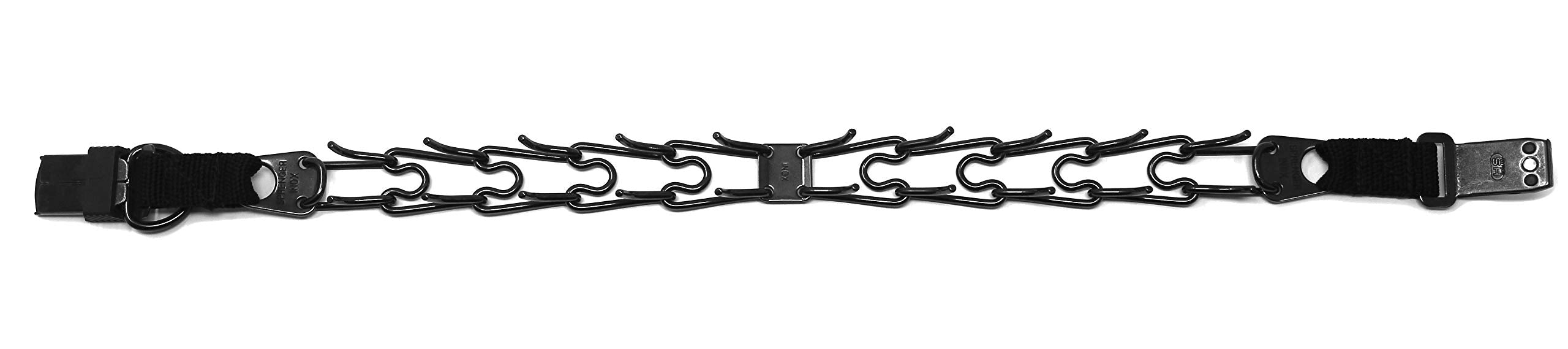 Herm Sprenger Black Stainless Steel Prong Dog Training Collar With Quick Release Buckle Ultra-Plus Pet Pinch Collar No-Pull Coll