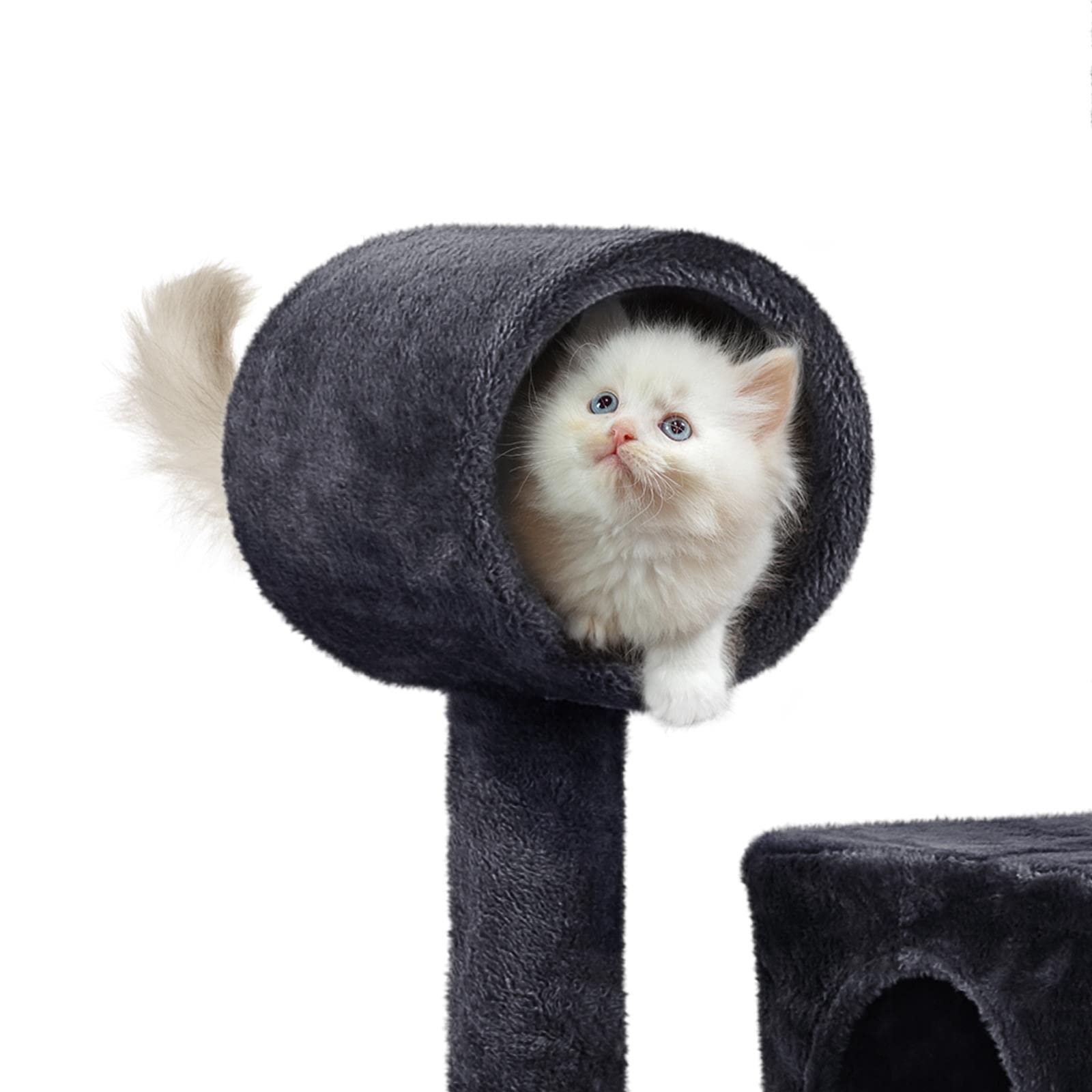 Yaheetech 51In Cat Tree Cat Tower As Activity Center, Indoor Cats And Kittens Playing House With Funny Hammock Tunnel Scratching Post