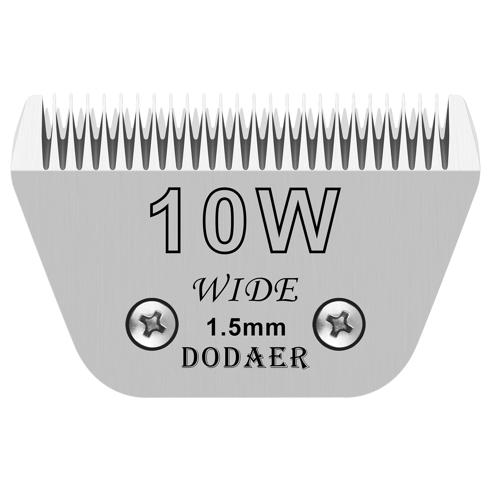 Dodaer Detachable Pet Dog Grooming Blades-Size 10W Dog Grooming Wide Blade,Cutting Length 1/16'' 1.5Mm,Compatible With Andi-S,Os